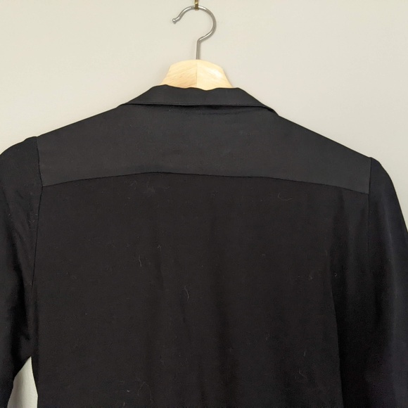 Long-sleeve grey sweater stretch with black detailing Melissa Nepton - Picture 6 of 7